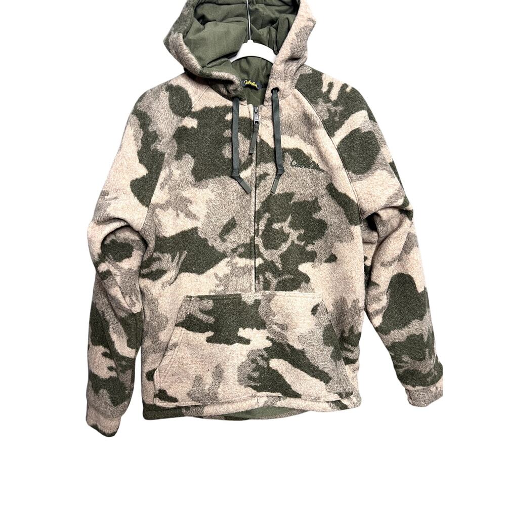 Cabela's Wooltimate WindShear Hooded Pullover Jacket Outfitter Camo Small